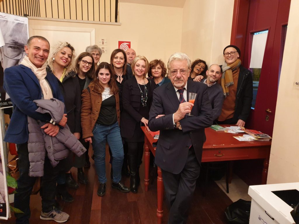 Giancarlo Giannini con gli allievi OffiCine Teatrali e AIFAS!